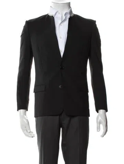 Pre-owned Dior 2013 Virgin Wool Blazer In Black