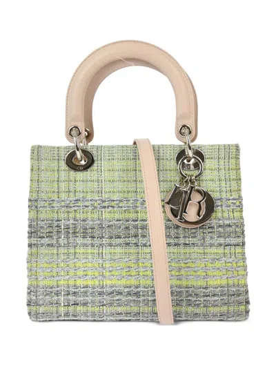 Pre-owned Dior 2014 Lady  Two-way Handbag In グリーン