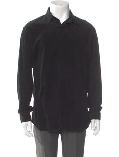 Pre-owned Dior 2014 Corduroy Shirt In Black