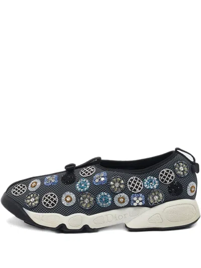 Pre-owned Dior 2014 Fusion Sneakers In Gray