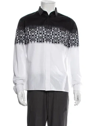 Pre-owned Dior 2014 Graphic Print Dress Shirt In Multi