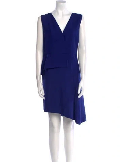 Pre-owned Dior 2014 Knee-length Dress In Blue