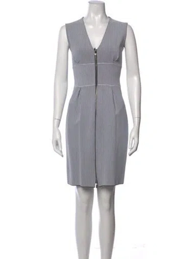 Pre-owned Dior 2014 Knee-length Dress In Blue