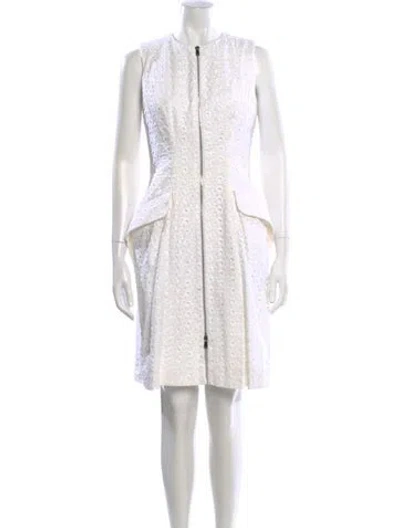 Pre-owned Dior 2014 Knee-length Dress In Neutral