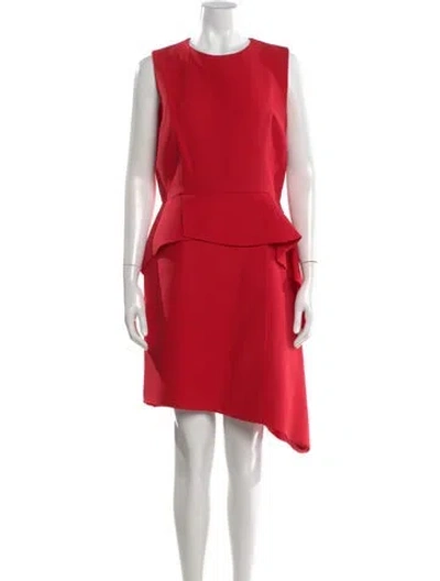 Pre-owned Dior 2014 Knee-length Dress In Red