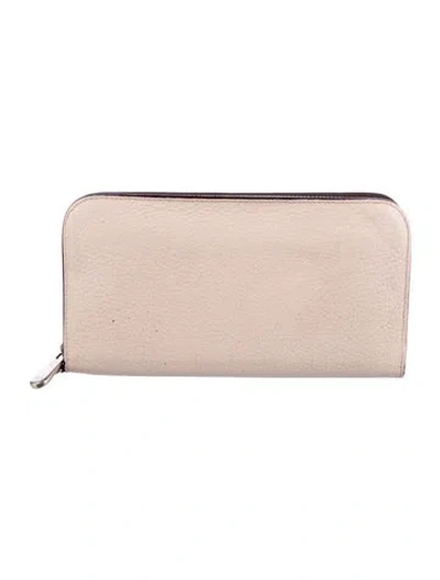 Pre-owned Dior 2014 Leather Continental Wallet In Pink