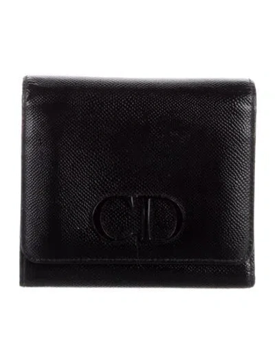 Pre-owned Dior 2014 Leather Wallet In Black