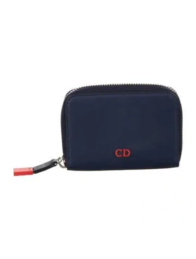 Pre-owned Dior 2014 Leather Wallet In Blue