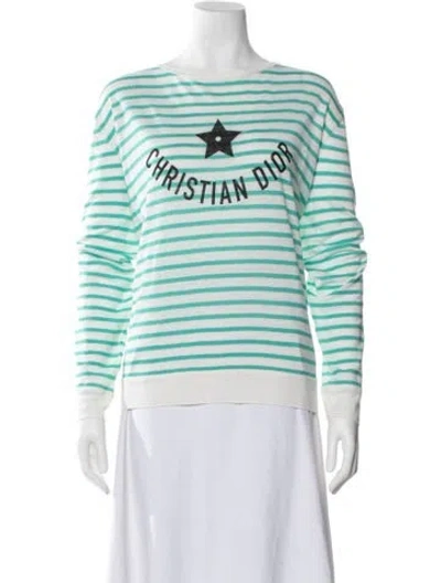 Pre-owned Dior 2014 Linen Sweatshirt W/ Tags In Green