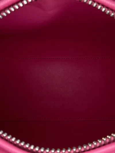 Pre-owned Dior 2014 Medium Tricolor Lambskin Macrocannage Stitched Lady  Satchel In Pink