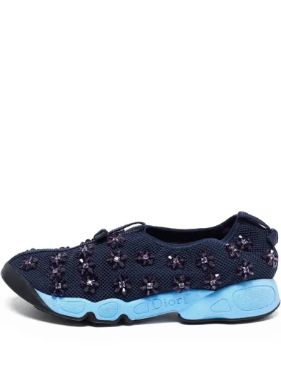 Pre-owned Dior 2014 Mesh Flower-design Sneakers