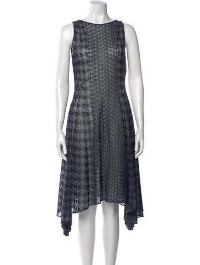 Pre-owned Dior 2014 Midi Length Dress In Blue