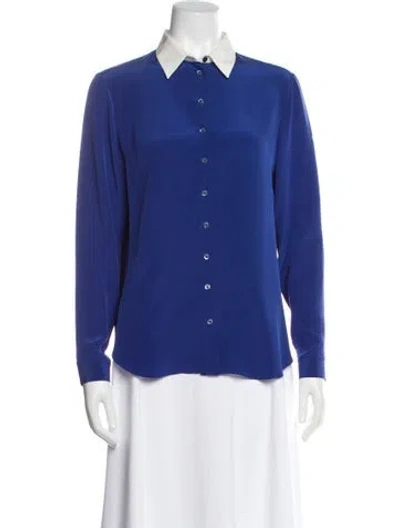 Pre-owned Dior 2014 Silk Blouse In Multi