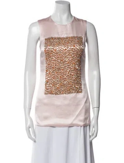 Pre-owned Dior 2014 Silk Top In Pink