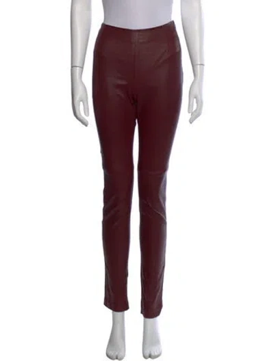 Pre-owned Dior 2014 Skinny Leg Pants In Red