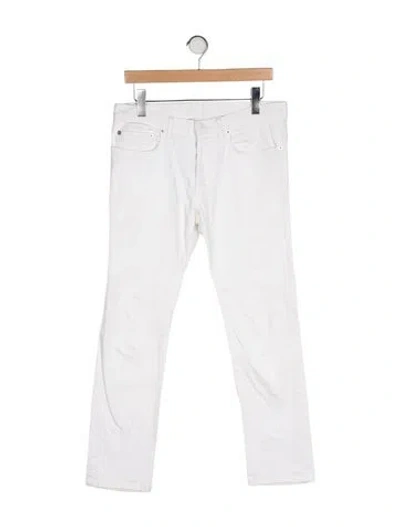 Pre-owned Dior 2014 Slim Fit Jeans In White