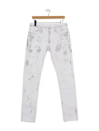 Pre-owned Dior 2014 Straight-leg Jeans In White