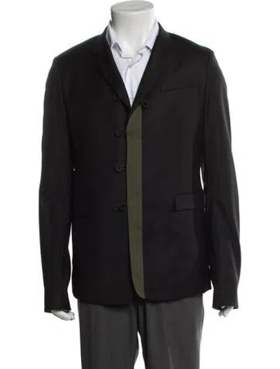 Pre-owned Dior 2014 Virgin Wool Blazer In Black