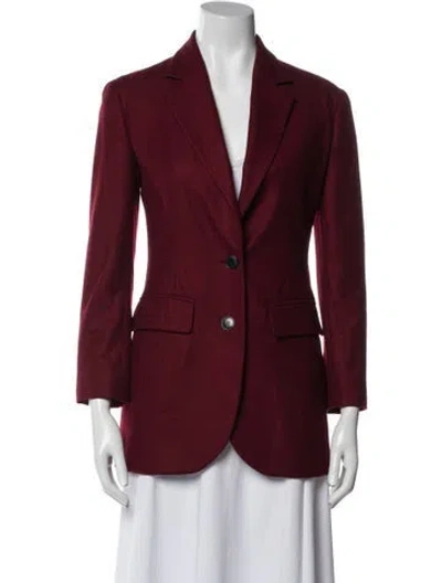Pre-owned Dior 2014 Virgin Wool Blazer In Red