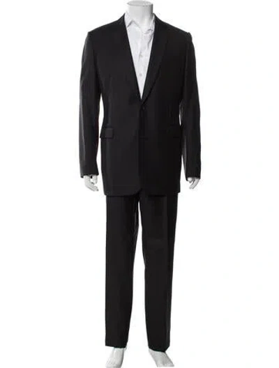 Pre-owned Dior 2014 Virgin Wool Two-piece Suit In Black