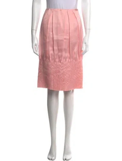 Pre-owned Dior 2014-2015 Midi Length Skirt In Pink