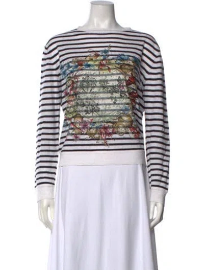Pre-owned Dior 2015 Linen Sweater In White