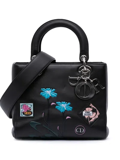 Pre-owned Dior 2015 Medium Calfskin Paradise Lady  Satchel