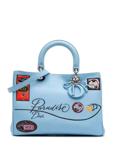 Pre-owned Dior 2015 Medium Smooth Calfskin Paradise Issimo Satchel