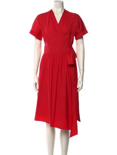 Pre-owned Dior 2015 Midi Length Dress In Red