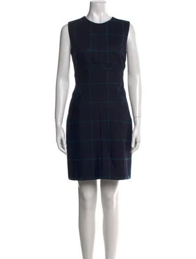 Pre-owned Dior 2015 Mini Dress In Blue