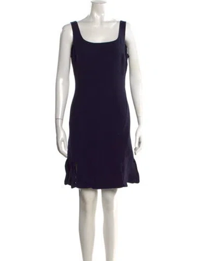Pre-owned Dior 2015 Mini Dress In Blue