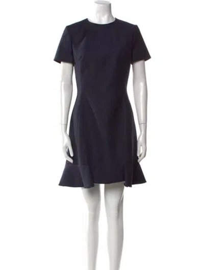 Pre-owned Dior 2015 Mini Dress In Blue