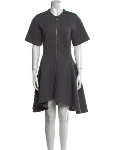 Pre-owned Dior 2015 Mini Dress In Gray