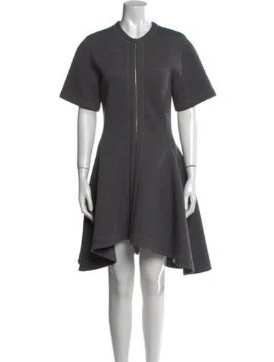 Pre-owned Dior 2015 Mini Dress In Grey