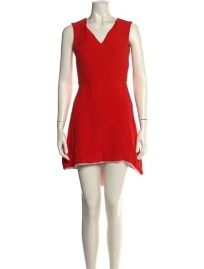 Pre-owned Dior 2015 Mini Dress In Red
