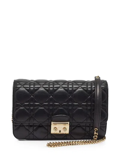 Pre-owned Dior 2015 Miss  Promenade Cannage Shoulder Bag In Black
