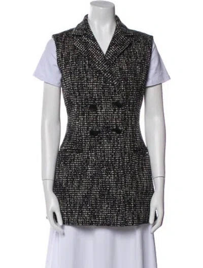 Pre-owned Dior 2015 Printed Vest In Black