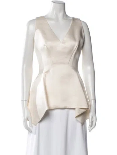 Pre-owned Dior 2015 Silk Top In Neutral