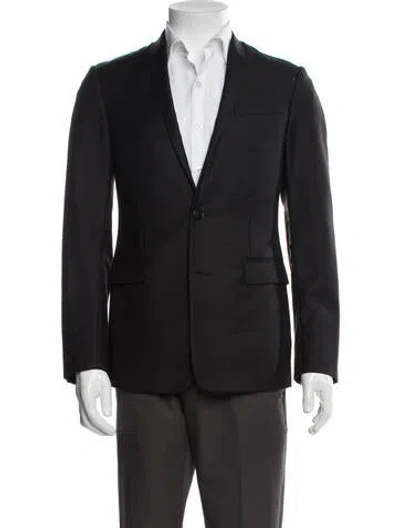 Pre-owned Dior 2015 Virgin Wool Blazer In Black