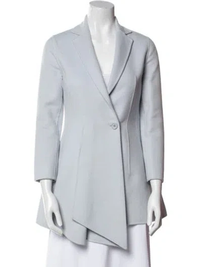 Pre-owned Dior 2015 Virgin Wool Blazer In Blue