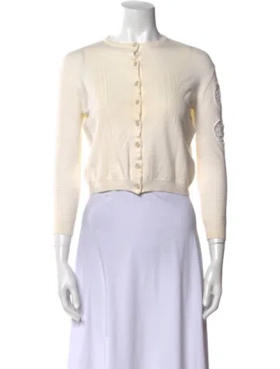 Pre-owned Dior 2015 Wool Sweater In White
