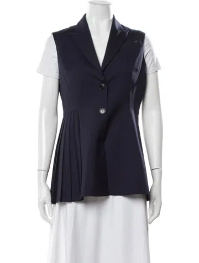 Pre-owned Dior 2015 Wool Vest In Blue