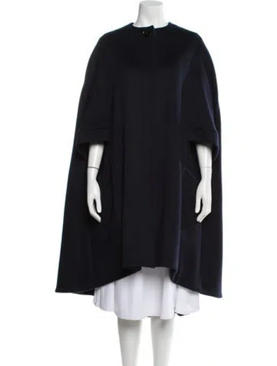 Pre-owned Dior 2016 Cashmere Cape In Blue