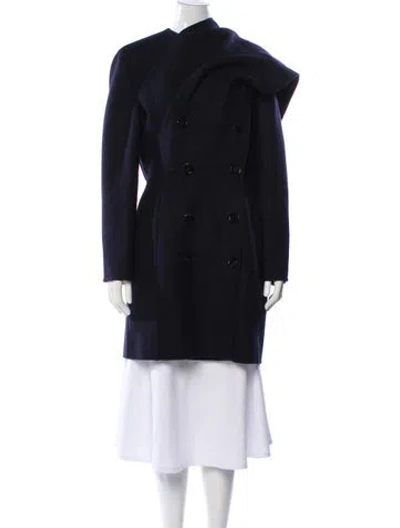 Pre-owned Dior 2016 Cashmere Trench Coat W/ Tags In Blue