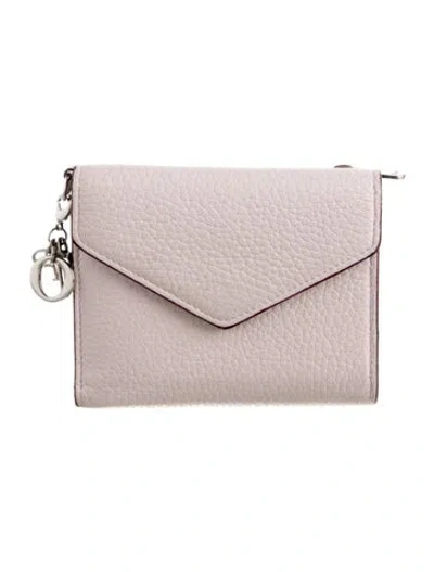 Pre-owned Dior 2016 Issimo Envelope Wallet In Green