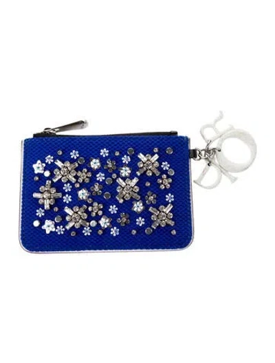 Pre-owned Dior 2016 Fusion Pouch In Blue