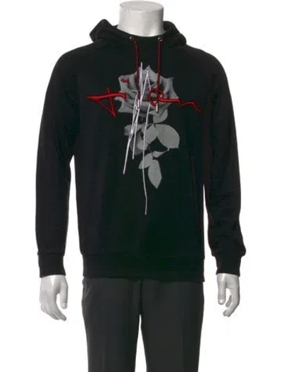 Pre-owned Dior 2016 Graphic Print Hoodie In Black