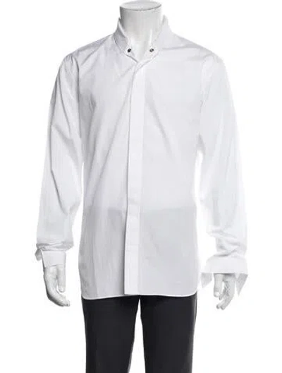 Pre-owned Dior 2016 Long Sleeve Dress Shirt In White