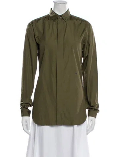 Pre-owned Dior 2016 Long Sleeve Shirt In Green