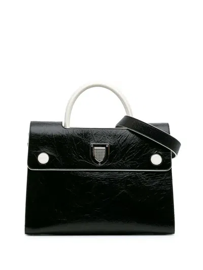 Pre-owned Dior 2016 Medium Crinkled Calfskin Ever Satchel